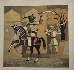 A Fake Painting, painting by Mahmood Shubbar