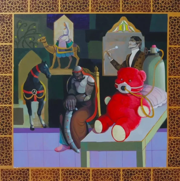 No to Sad Tears, painting by Mahmood Shubbar