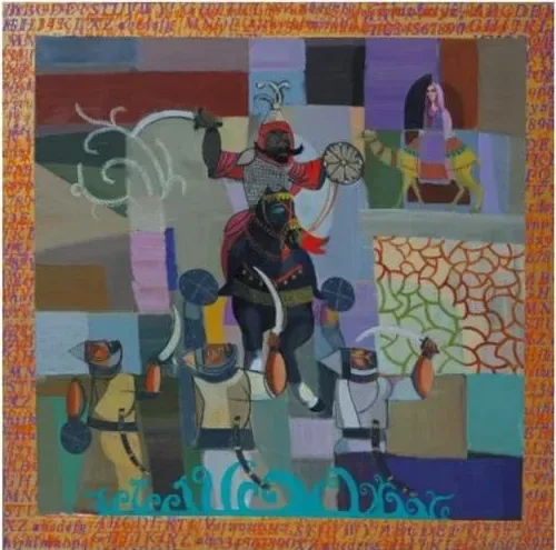 Recalling You, painting by Mahmood Shubbar